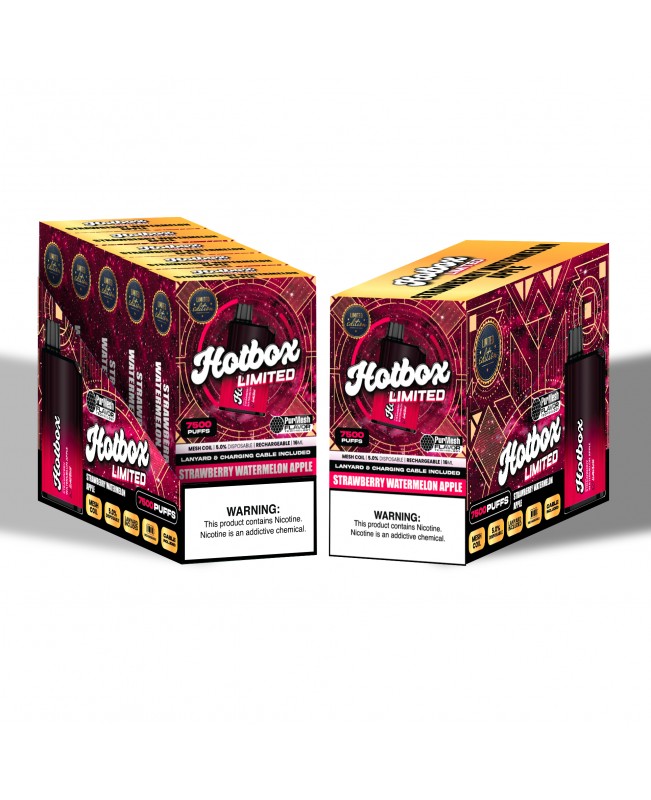 Hotbox Limited Disposable Vape 7500 Puffs | Box of 5 Units
