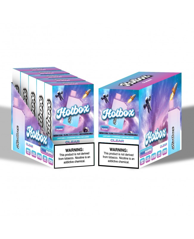 Hotbox Disposable Vape 7500 Puffs | Box of 5 Units