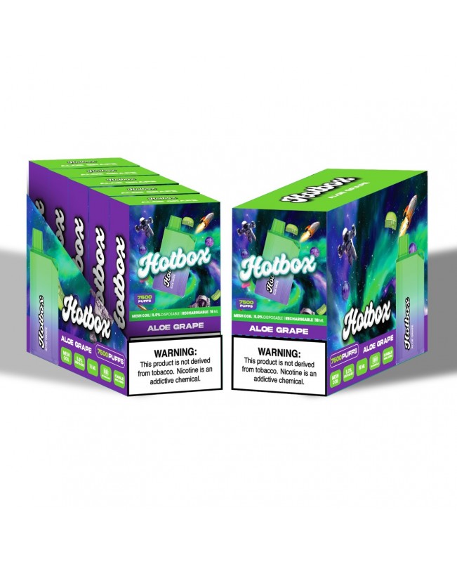 Hotbox Disposable Vape 7500 Puffs | Box of 5 Units