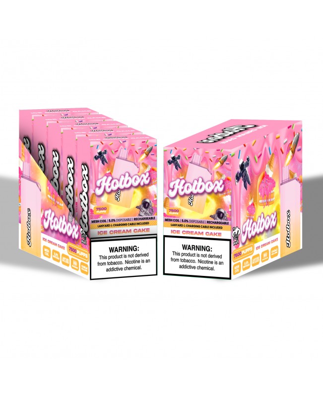 Hotbox Disposable Vape 7500 Puffs | Box of 5 Units