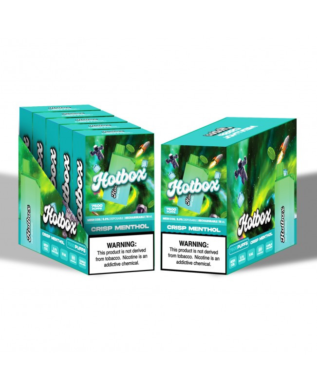 Hotbox Disposable Vape 7500 Puffs | Box of 5 Units