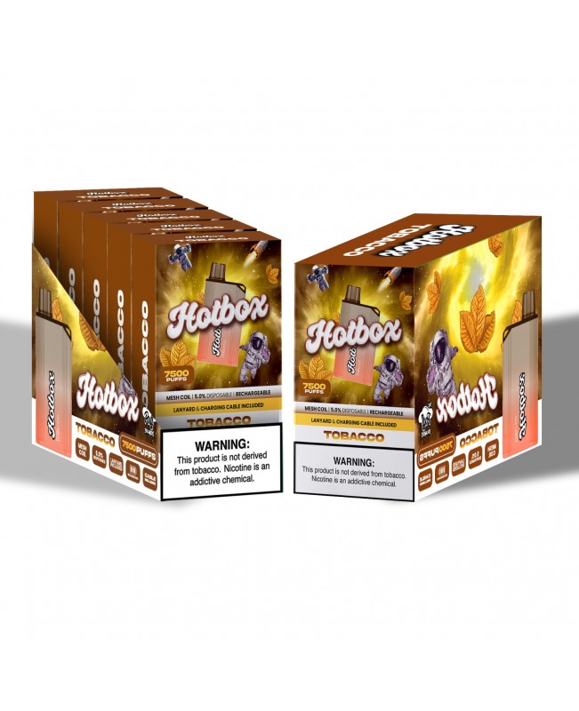 Hotbox Disposable Vape 7500 Puffs | Box of 5 Units